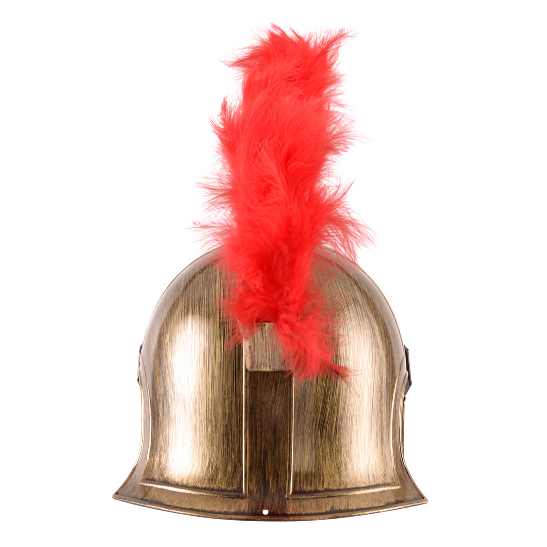 Kinder Römer Helm, gold mit Helmbusch, Kunststoff