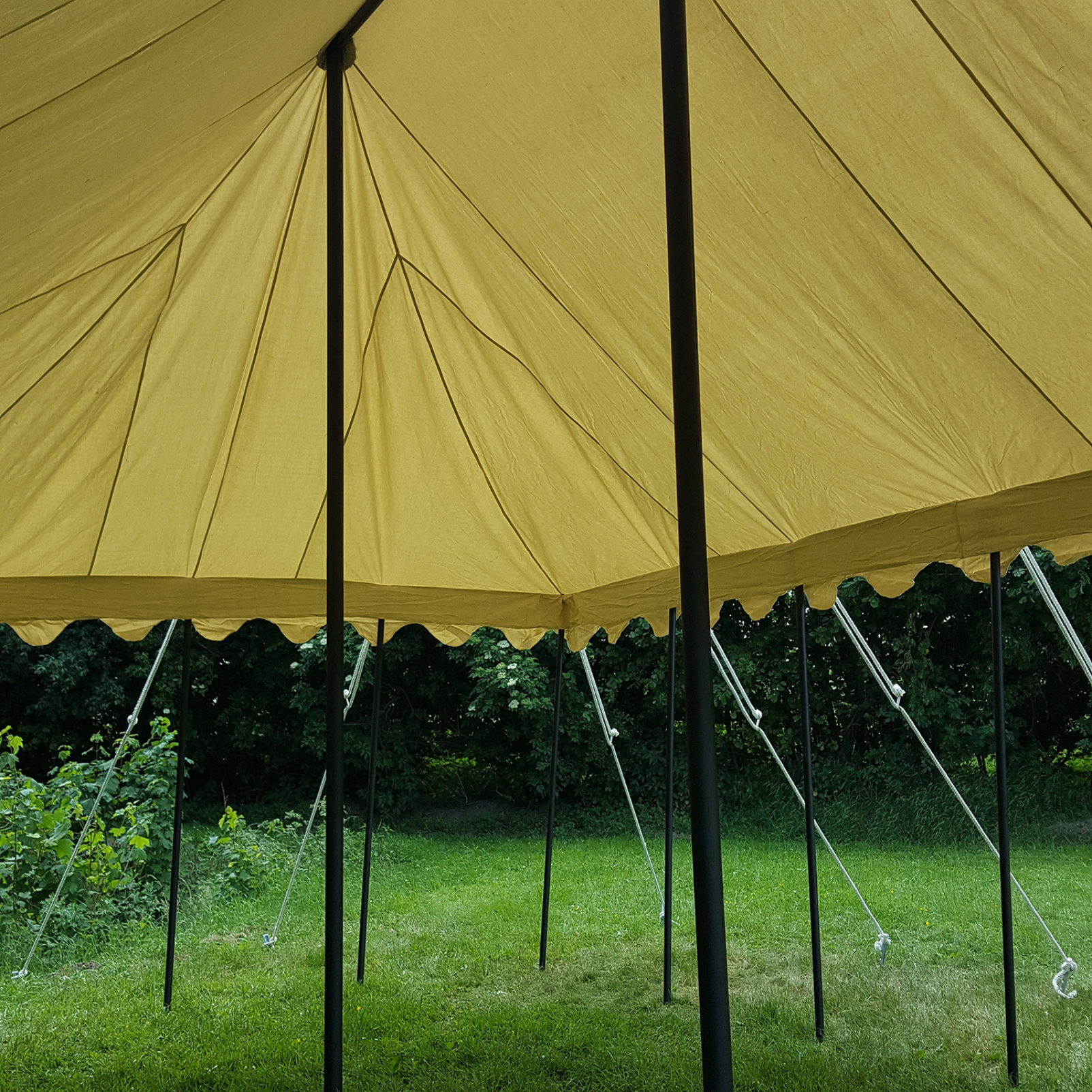 Ritterzelt Markward, 6 x 4 m, 425 gsm, natur