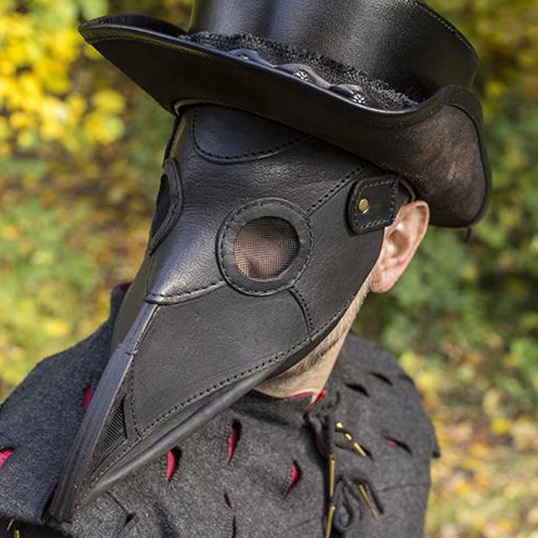 Pest Doktor Maske aus Leder