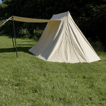 Sachsenzelt Jorvik, 3 x 5 m, 340 gsm, naturfarben