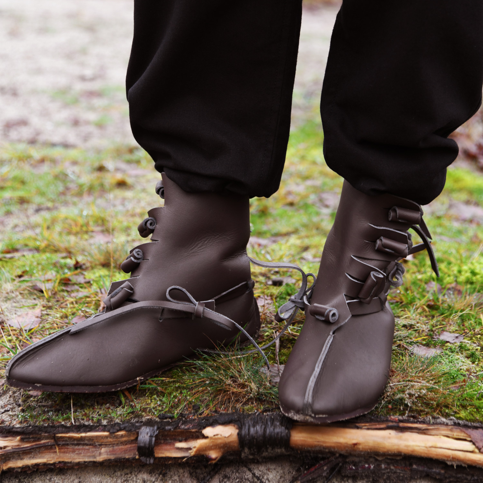 Wikinger Halbstiefel, dunkelbraun