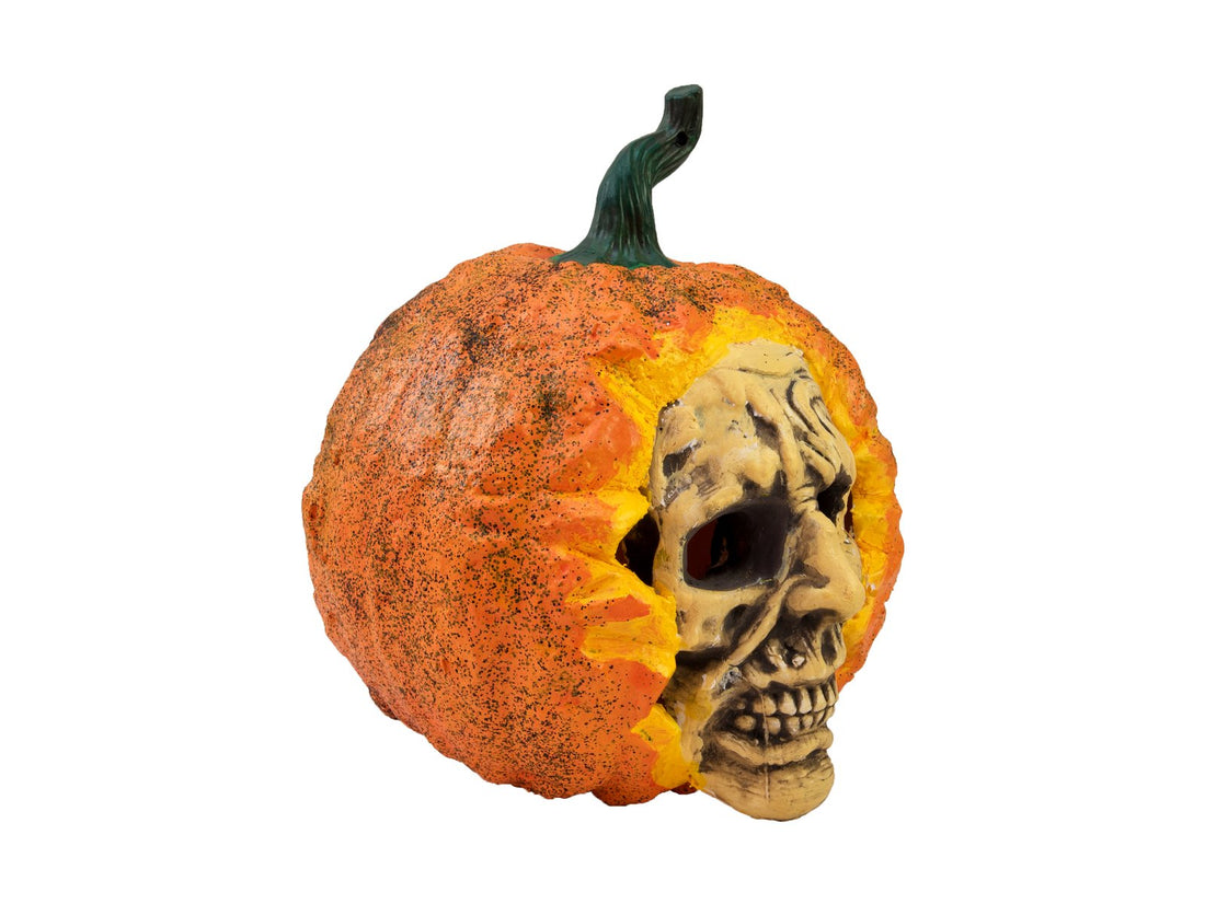 EUROPALMS Halloween Totenkopf-Kürbis, 26cm