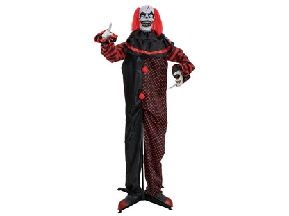 EUROPALMS Halloween Figur Pop-Up Clown, animiert, 180cm