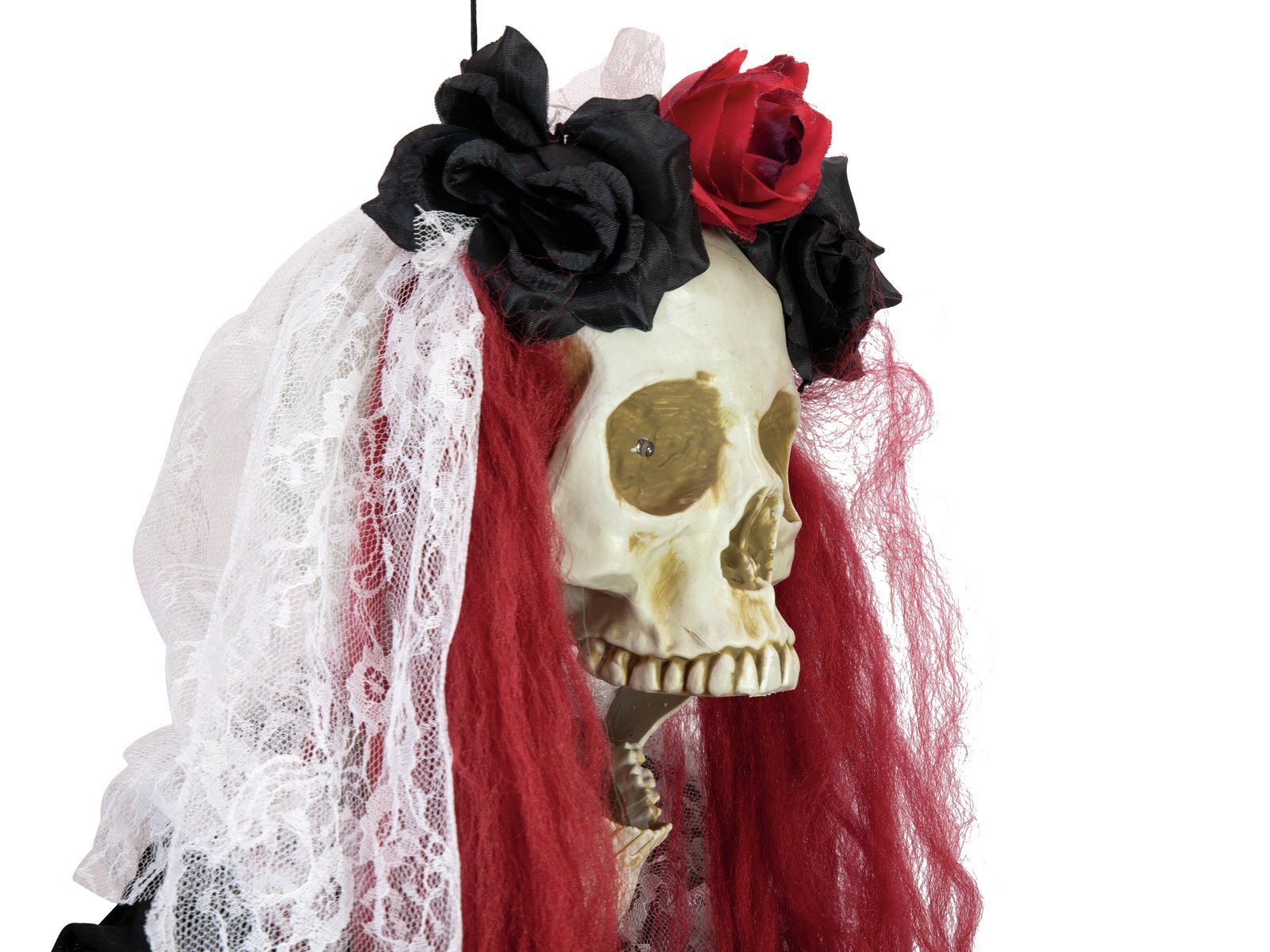 EUROPALMS Halloween Figur Skelett La Catrina, animiert, 100cm