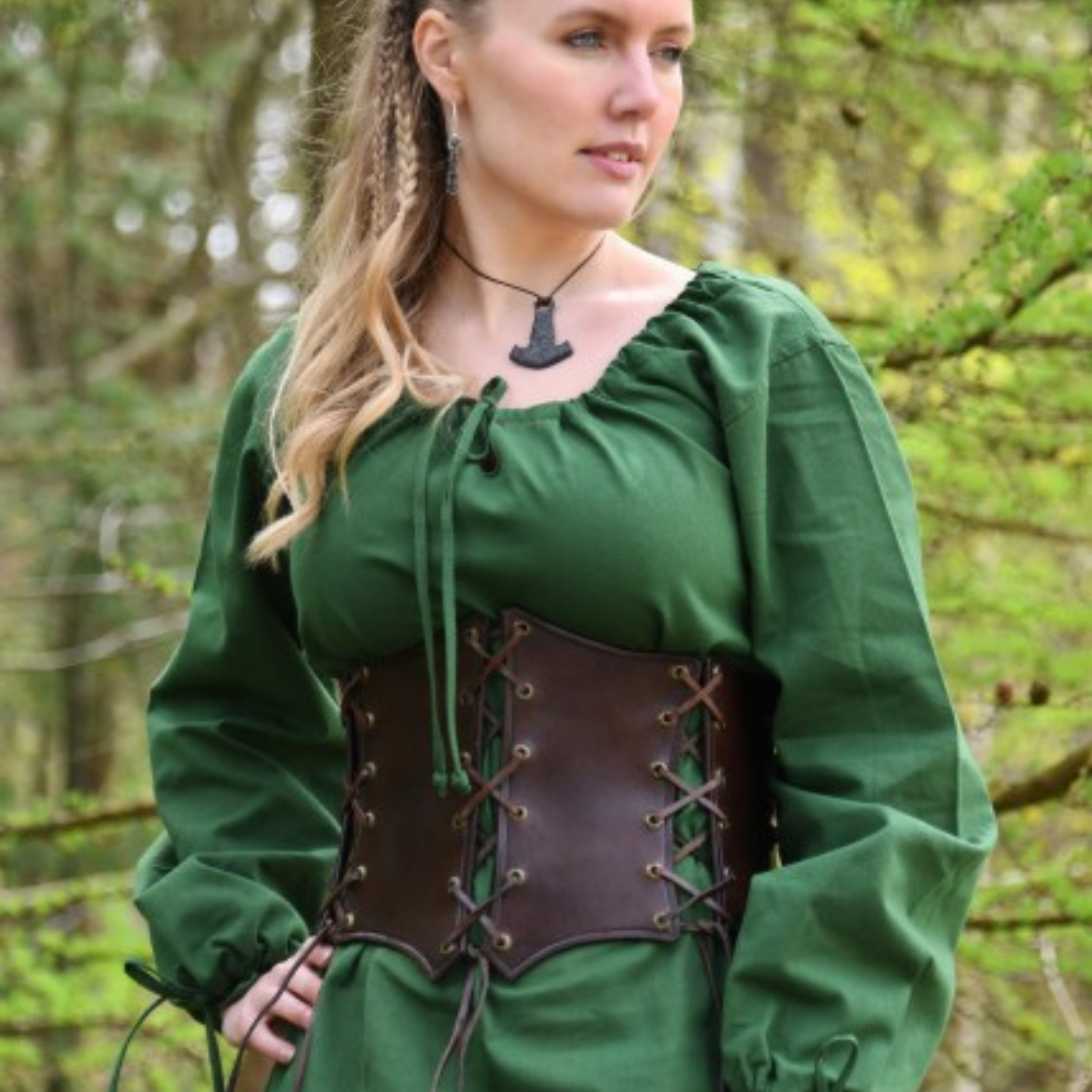 Mittelalterkleid Ana, grün