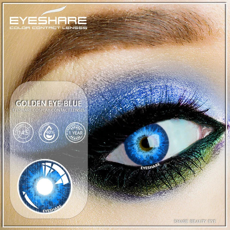 Kontaktlinse Golden Eye Blue