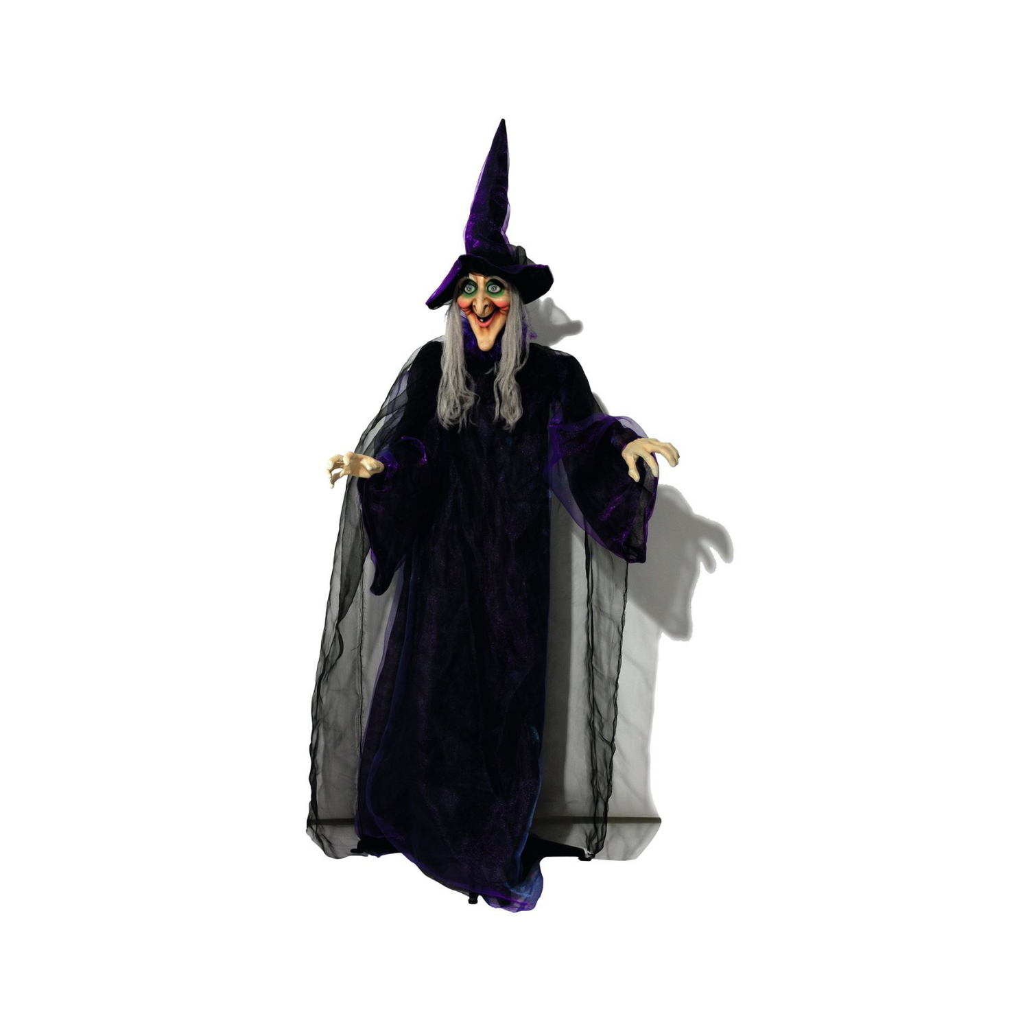 EUROPALMS Halloween Figur Hexe, animiert 175cm