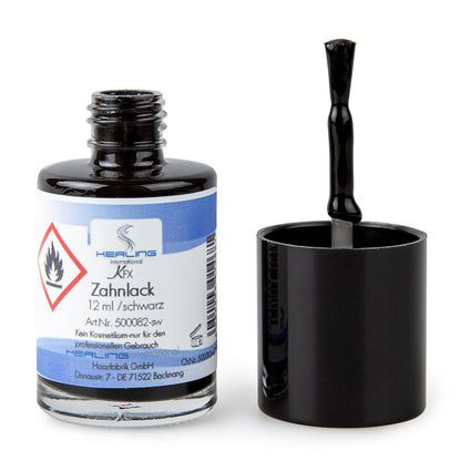 Kerling Zahnlack schwarz 12 ml mit Pinsel