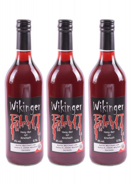 Wikingerblut, Met mit Kirschsaft, 6% Vol.