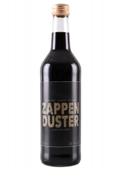 Zappenduster, Lakritzlikör, 26% vol. Alk., 0,5l Flasche - Holsteiner Geister