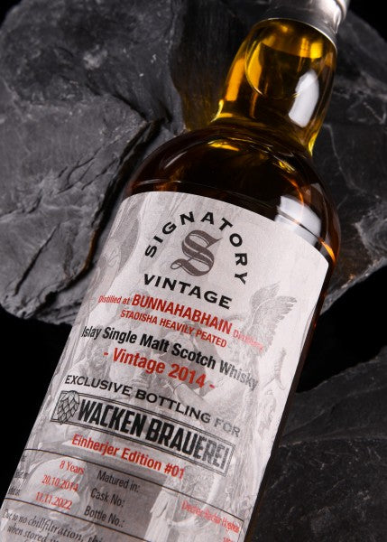 Bunnahabhain Staoisha Single Malt Whisky 2014/2022, 8y, 46% vol. 0,7 l, Wacken Brauerei