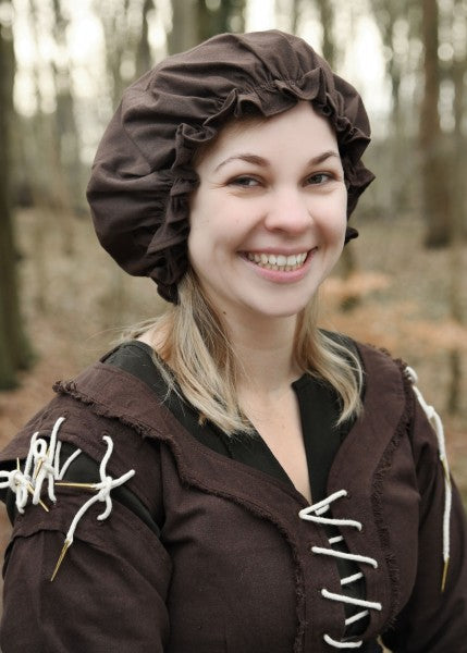 Mittelalterhaube für Damen, verschiedene Farben