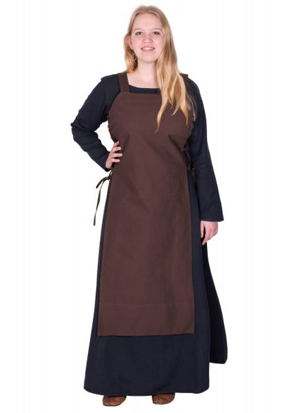 Wikinger Überkleid, Trägerkleid Tinna, braun