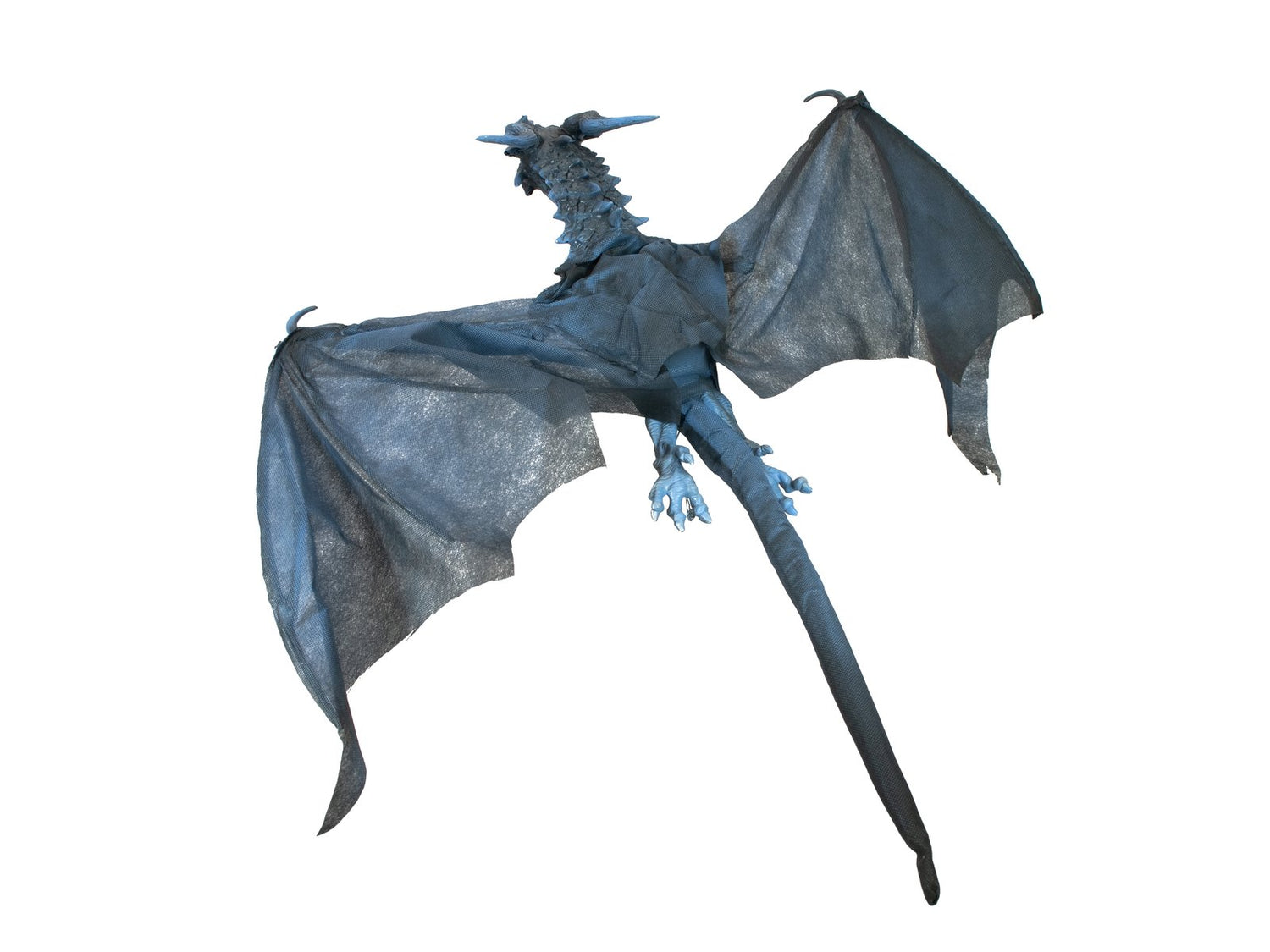 EUROPALMS Halloween Flying Dragon, animiert, blau, 120cm