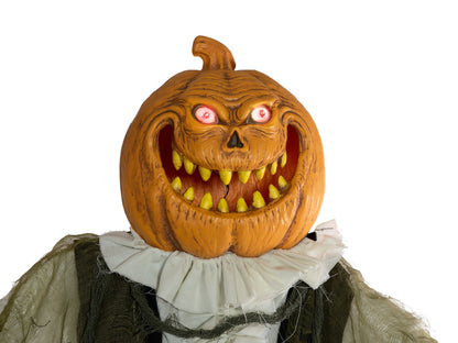 EUROPALMS Halloween Figur Kürbismann, animiert, 170cm