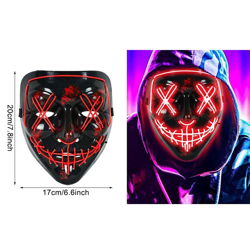 LED Neonmaske