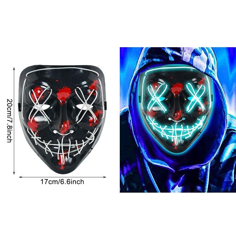 LED Neonmaske