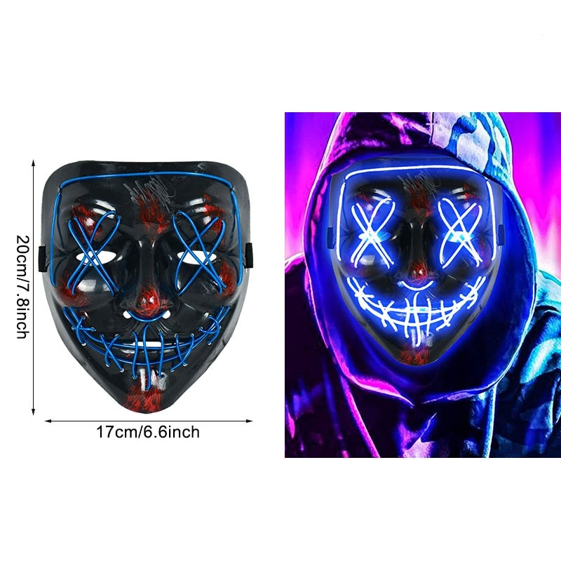 LED Neonmaske