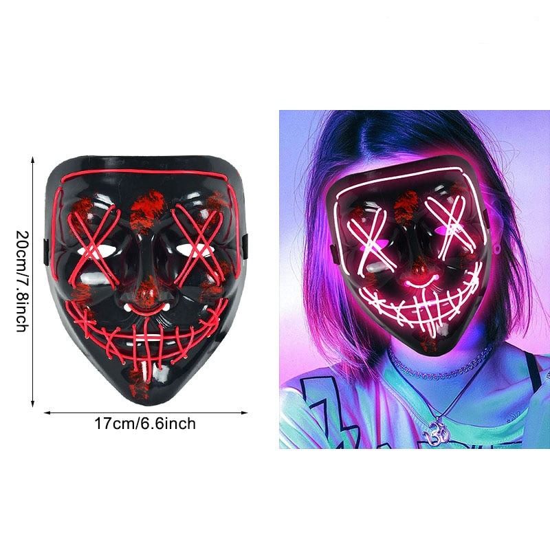 LED Neonmaske