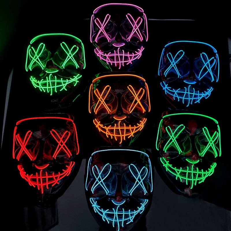 LED Neonmaske