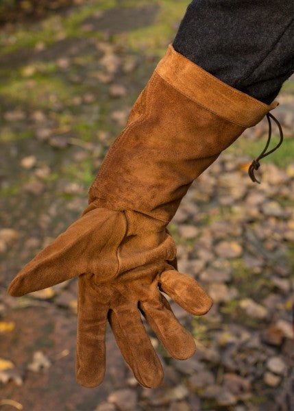 Wildleder-Handschuhe, braun