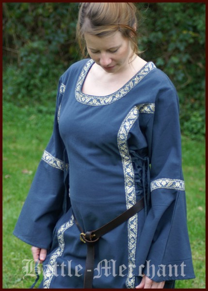 Mittelalter Kleid - Ella, blau