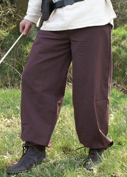 Mittelalterliche Bundhose, dunkelbraun