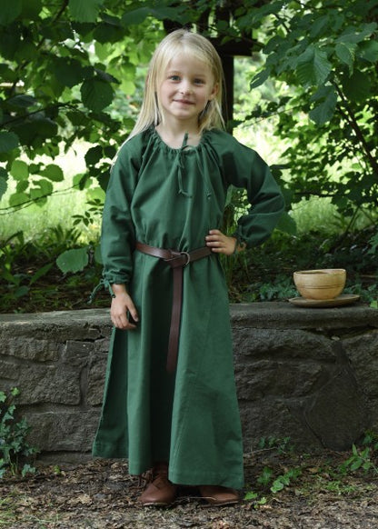 Kinder Mittelalterkleid Ana, grün