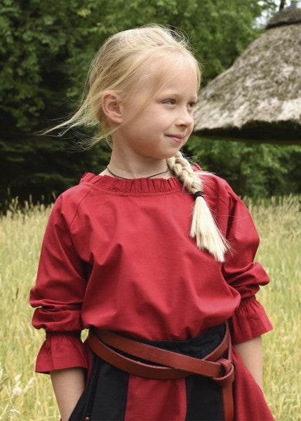 Kinder Mittelalter-Bluse Helena, rot