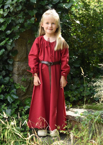 Kinder Mittelalterkleid Ana, rot