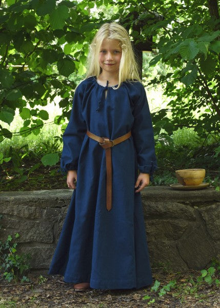 Kinder Mittelalterkleid Ana, blau