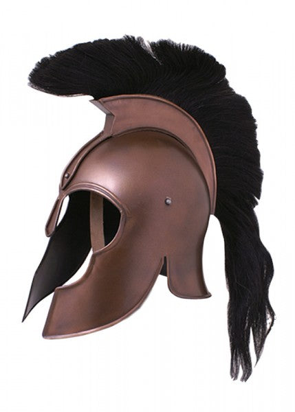 Griechischer Helm aus Troja mit Helmbusch