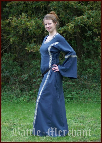 Mittelalter Kleid - Ella, blau