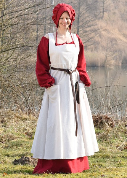 Mittelalter-Schürze Ruth, natur, One-Size