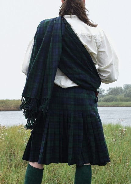 Plaid / Schal, Tartan, ca. 234 x 137 cm (92 x 54 inch)