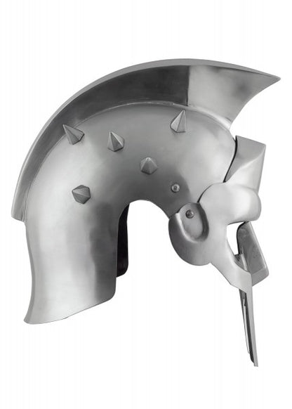 Gladiatorenhelm Maximus mit Lederinlay mit Dornen