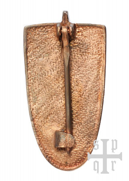 Wikinger Brosche, Zungenfibel aus Birka, Bronze, Paar