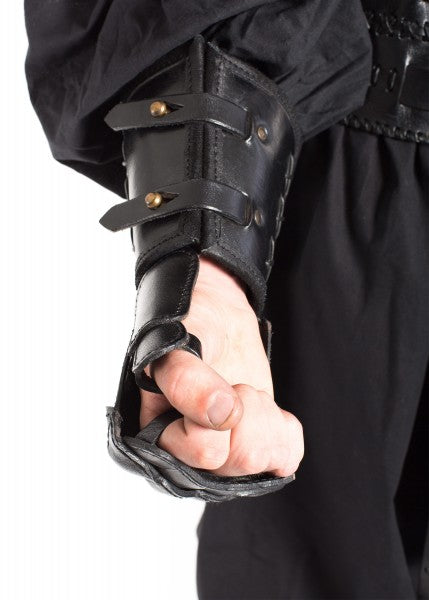 Panzerhandschuh aus Leder, Rechte Hand