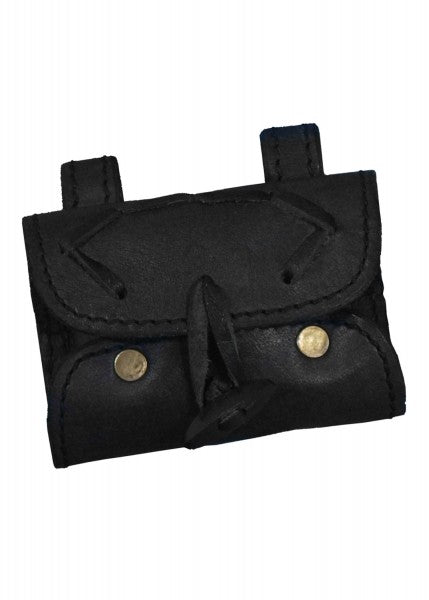 Tranktasche aus Leder mit 2 Flaschen