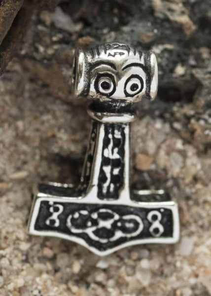 Anhänger Mjölnir, Kleiner Thorshammer aus Silber