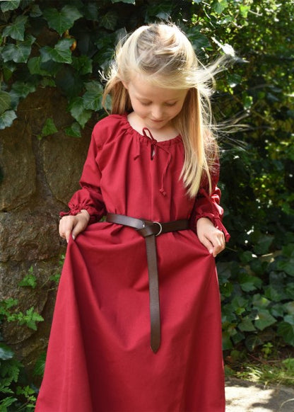 Kinder Mittelalterkleid Ana, rot