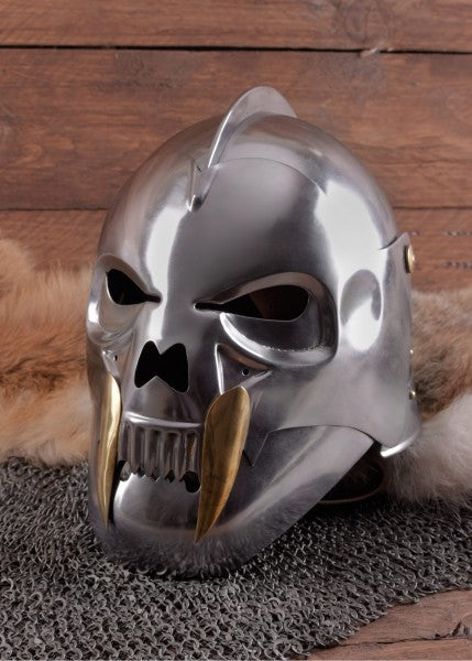 Orkmasken-Helm aus Stahl