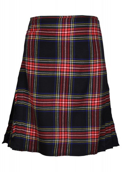 8 Yard Kilt, Schottenrock, Black Stewart Tartan