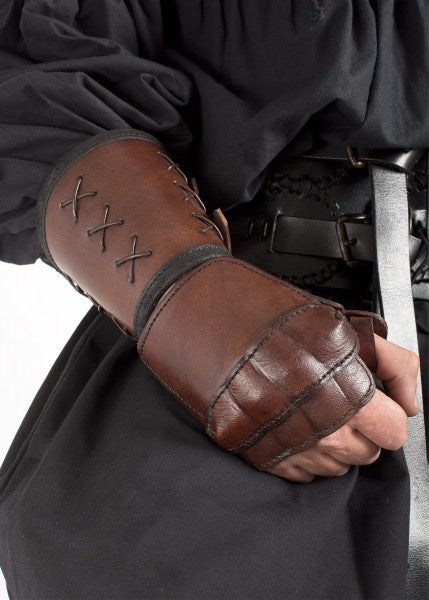 Panzerhandschuh aus Leder, Rechte Hand