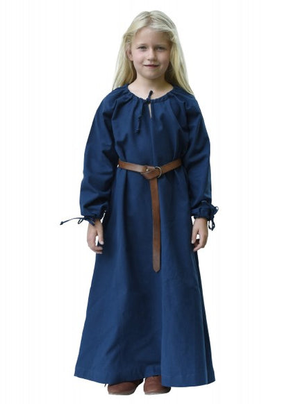 Kinder Mittelalterkleid Ana, blau