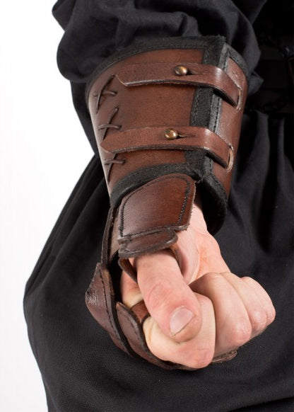 Panzerhandschuh aus Leder, Rechte Hand