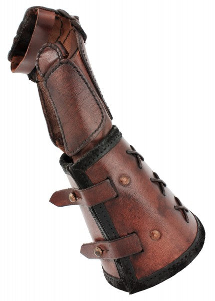 Panzerhandschuh aus Leder, Rechte Hand